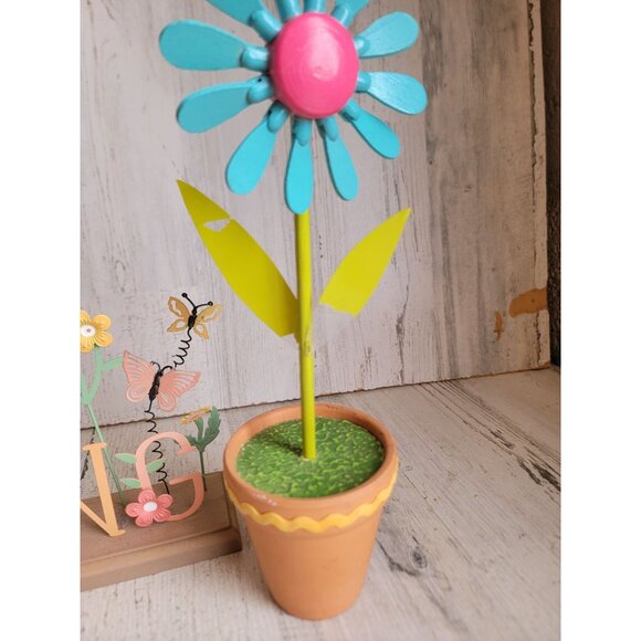 Hello spring sign flower home decor figure butterfly unique set - Picture 6 of 10